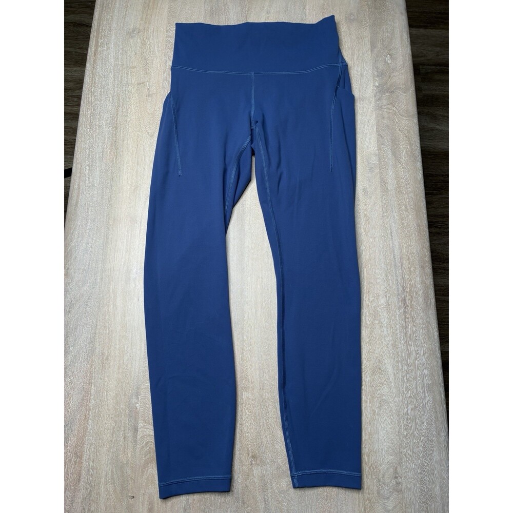 Lululemon Wunder Train High-Rise Tight with Pockets 25" Pitch Blue Size 8 - Picture 3 of 6
